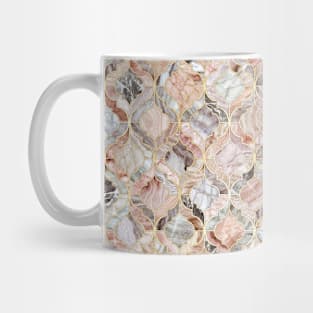 Rose Marble Moroccan Tile Pattern Mug